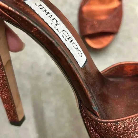 Jimmy  choo glitter bronze pumps - Picture 5 of 16